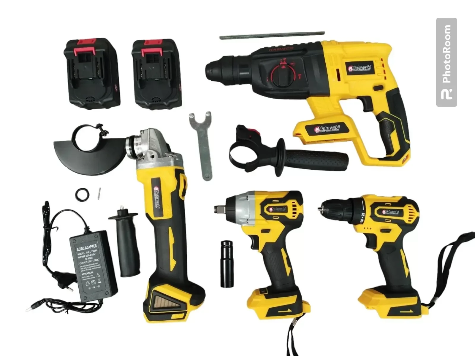 Ver imagem 2 de Kit Ferramentas - Martelete + Parafusadeira + Lixadeira + Chave Impacto NAKAZAKI 35v COMPLETO