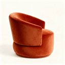 Ver imagem 2 de Poltrona Orgânica Decoração Sala Recepção Clínica Veludo:terra Cota