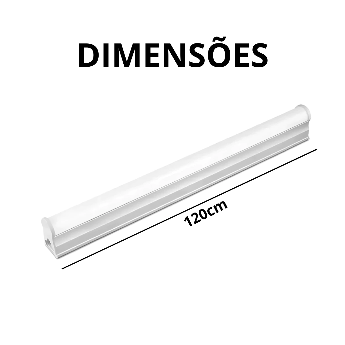 Lâmpada Led Integrada T5 20w 6500k 120cm Bivolt - Roya - 4
