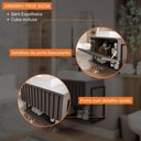 Ver imagem 4 de Gabinete para Banheiro 80cm 100% Mdf Metalon 20x20 1 Porta Basculante Frisê Mgm Móveis Titãnio