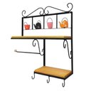 Ver imagem 5 de Prateleira de Cozinha Rustica com Porta Papel Toalha Modelo Panelinhas