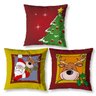 Kit 3 Capas de Almofada Natalinas Estampada Digital Zíper Invisível Decorativa Sala Quarto Sofá 40cm - 1