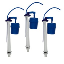 Reparo Mecanismo Polyutil Kit Entrada D’água Boia Descarga Caixa Acoplada Universal (Kit C/ 3 peças) - 1