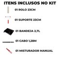 Ver imagem 7 de Cabo Extensor 1,28m + Suporte Garfo Gaiola 23cm + Rolo 23cm 10mm Antirespingo + Misturador Manual 29