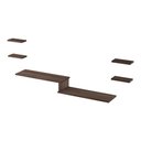 Ver imagem 3 de Rack para TV Califórnia 65" 115cm MDP Nogal Mercado Das Prateleiras