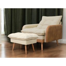 Conjunto Inglaterra Poltrona Reclinavel com Puff - 7