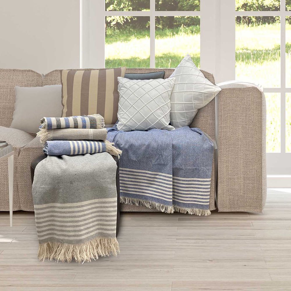 Manta de Sofa Decorativa 120x145 Cm Hedrons Textil - 1
