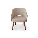 Ver imagem 3 de Cadeira Malbec Linho/composê Bege Decorativa Império