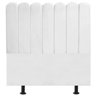 Cabeceira Nuvem Cama Box Solteiro 90 cm Alanis Suede Branco - 1