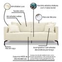 Ver imagem 4 de Sofá 2 Lugares 180cm Linho Lion Branco Pérola