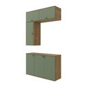 Ver imagem 4 de Conjunto para Banheiro Kappesberg Celeste 4 Peças Nogueira/verde 120cm