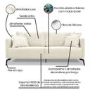 Ver imagem 4 de Sofá 2 Lugares 180cm Linho Lion Branco Natural