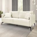 Ver imagem 1 de Sofá 2 Lugares 180cm Linho Lion Branco Natural