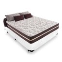 Ver imagem 1 de Cama Box Casal + Colchão de Molas - Anjos - Classic Superlastic - 138x188x57 Branco