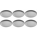 Ver imagem 1 de Kit 6 Pratos de Melamina Preto Fosco 25,5cm para Sushi Casa Restaurante Refeições Lyor Tóquio