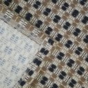 Ver imagem 2 de Tapete Sala Quarto Antiderrapante 200x140 Algodão Pilão 2:bege e Preto