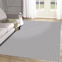 Ver imagem 1 de Tapete Sala Quarto Antiderrapante 200x140 Algodão Pilão 2:bege e Preto