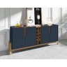 Buffet Lizz 1,90 Azul Cobalto/cedro - Casa D - 3