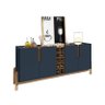Buffet Lizz 1,90 Azul Cobalto/cedro - Casa D - 2