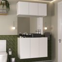 Ver imagem 2 de Conjunto Gabinete de Banheiro e Armário Aéreo 3 Portas Multimóveis Mp5048 Branco