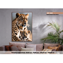 Ver imagem 1 de Quadro Decorativo Animais Onça e Filhote