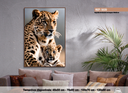 Ver imagem 1 de Quadro Decorativo Animais Onça e Filhote