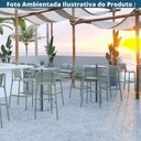 Ver imagem 5 de Kit 2 Banquetas Empilháveis Floripa Assento em Polipropileno com Encosto Verde Fratini