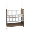 Ver imagem 4 de Mini Berço Compacto Portátil para Bebê com Grade Movel Rodízio Colchão Suporte Mosquiteiro e Pratele