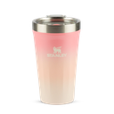 Ver imagem 1 de Copo Texturizado com Tampa Stanley 473ml - Pink Mesa Sunset Gloss