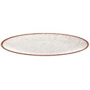 Ver imagem 2 de Aparelho de Jantar 24 Peças Tramontina Marrom Rustico em Porcelana Decorada Mesa Posta Elegante