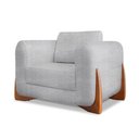 Ver imagem 1 de Poltrona Decorativa Nuvina Boucle Cinza - Loja Sheep