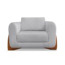 Ver imagem 3 de Poltrona Decorativa Nuvina Boucle Cinza - Loja Sheep