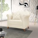 Ver imagem 1 de Poltrona Linho Arras Branco Natural