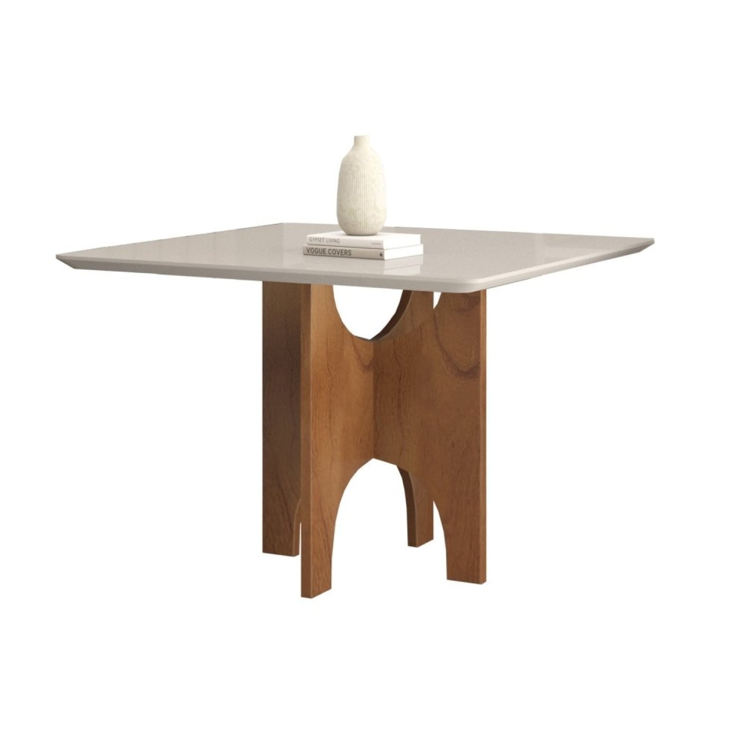Conjunto Sala de Jantar Mesa Natal Tampo Vidro/MDF com 4 Cadeiras 03 com Puxador  - 7