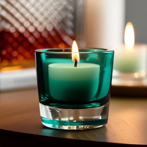 Porta-velas Decorativo em Vidro Verde Italy – Elegância e Sofisticação