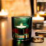 Porta-velas Decorativo em Vidro Verde Italy – Elegância e Sofisticação - 12