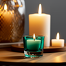 Porta-velas Decorativo em Vidro Verde Italy – Elegância e Sofisticação - 7