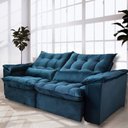 Ver imagem 1 de Sofá Retrátil e Reclinável Articulado Ipanema - 1,60m de Largura e Abertura Grande em Veludo Premium