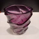 Ver imagem 5 de Vaso Decorativo de Vidro Roxo 19x12x12cm Enfeite Sala Mesa Estante Aparador