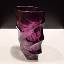 Ver imagem 3 de Vaso Decorativo de Vidro Roxo 19x12x12cm Enfeite Sala Mesa Estante Aparador