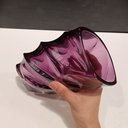 Ver imagem 2 de Vaso Decorativo de Vidro Roxo 19x12x12cm Enfeite Sala Mesa Estante Aparador