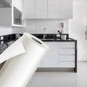 Ver imagem 1 de Papel Tipo Contact 5 Metros Branco Paredes/Móveis/Eletrodomésticos