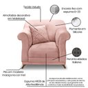 Ver imagem 4 de Poltrona Veludo Arras Rosa