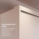 Ver mais imagens de Guarda-Roupa Casal com Espelho 3 Portas de Correr e 6 Gavetas Multimóveis Crnvh-GRP136 Neve