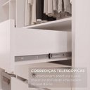 Ver imagem 3 de Guarda-Roupa Casal com Espelho 3 Portas de Correr e 6 Gavetas Multimóveis Crnvh-GRP136 Neve