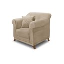 Ver imagem 2 de Poltrona Suede Arras Dourado