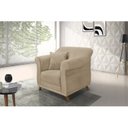 Ver imagem 1 de Poltrona Suede Arras Dourado