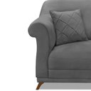 Ver imagem 5 de Poltrona Suede Arras Cinza