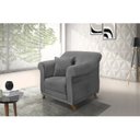 Ver imagem 1 de Poltrona Suede Arras Cinza