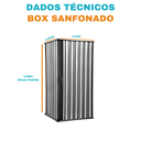 Ver imagem 2 de Box Sanfonado de Canto Pvc 1,00x1,00x185m Preto Translucido